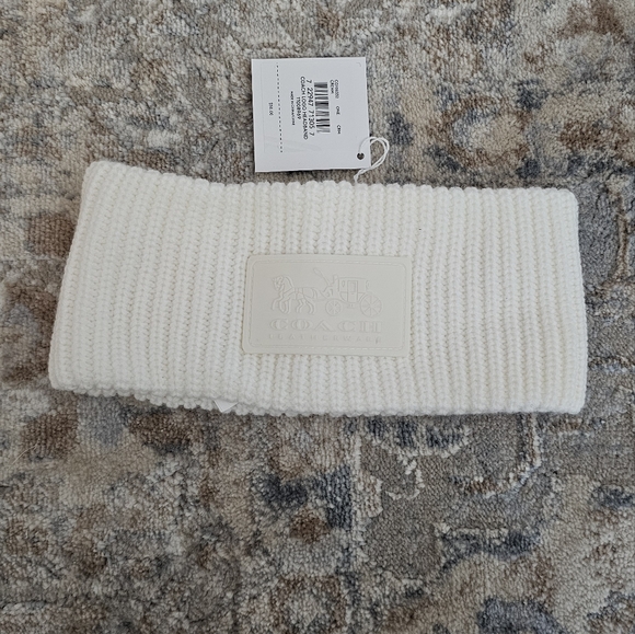 Coach logo headband NWT